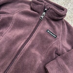 Columbia Infant Fleece Zip Jacket | 6–12 Months | Plum Purple
